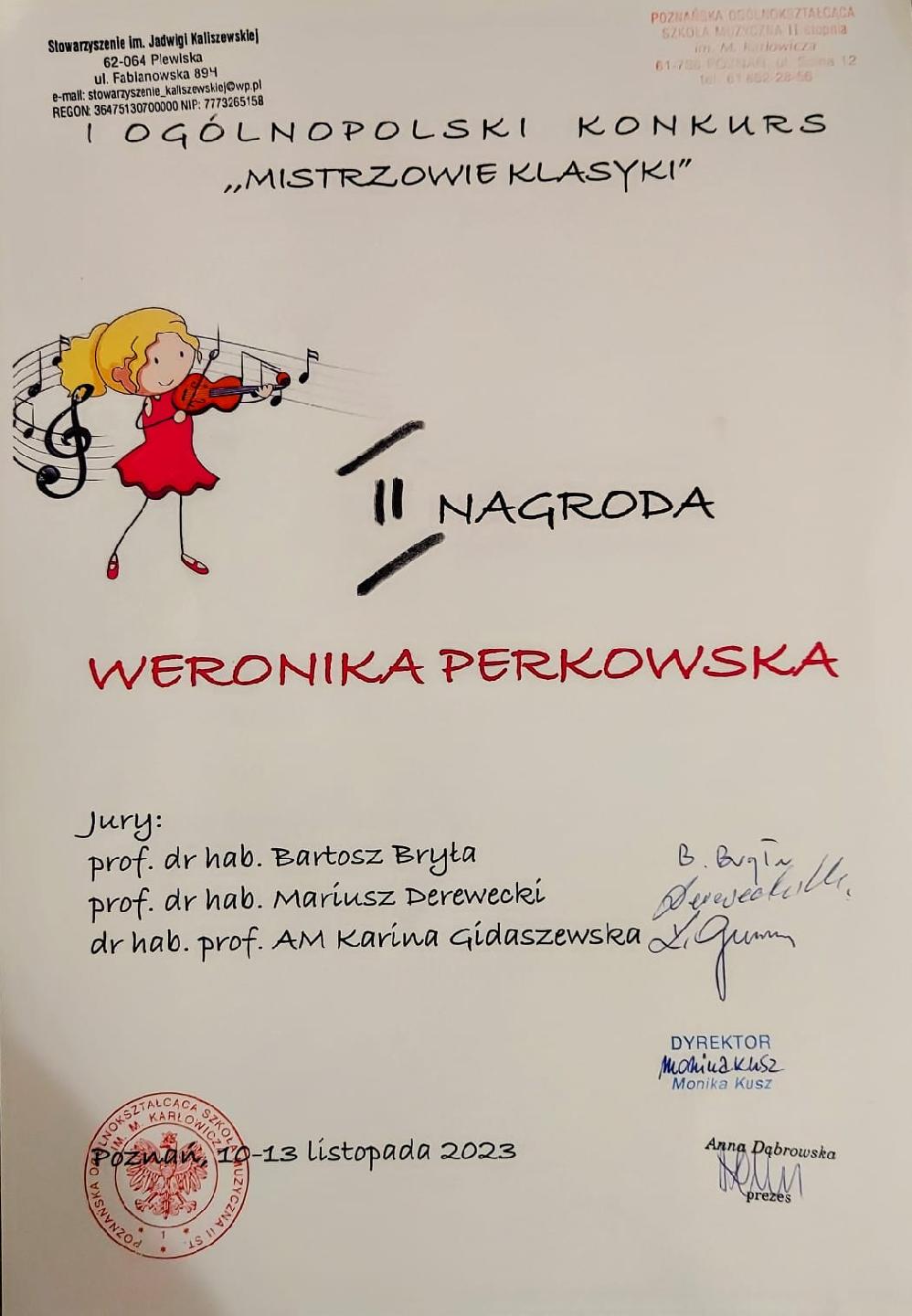 I Ogólnopolski Konkurs Mistrzowie Klasyki w Poznaniu 12 XI 2023