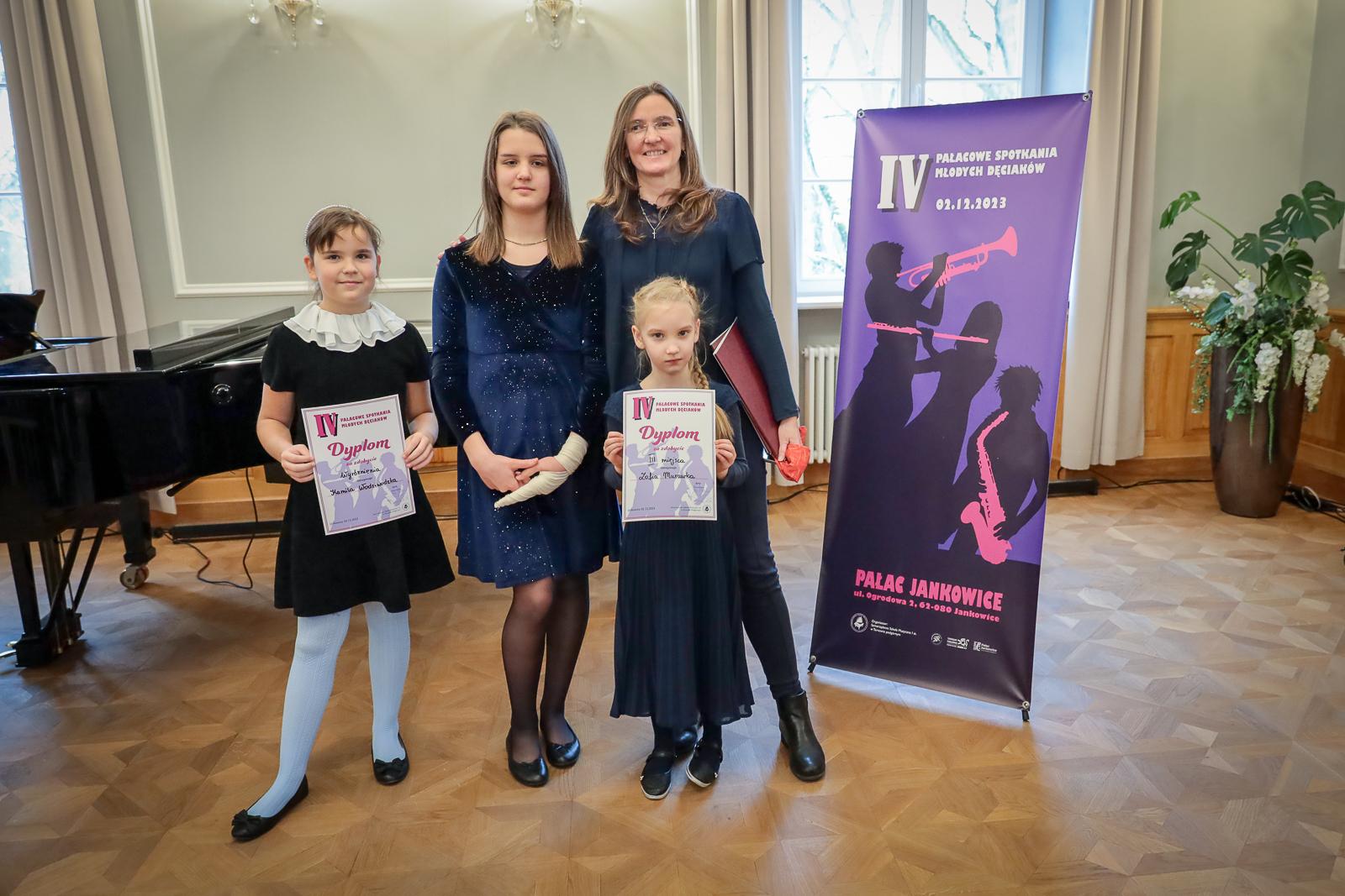 IV Pałacowe Spotkania Młodych Dęciaków 2 XII 2023 - laureaci