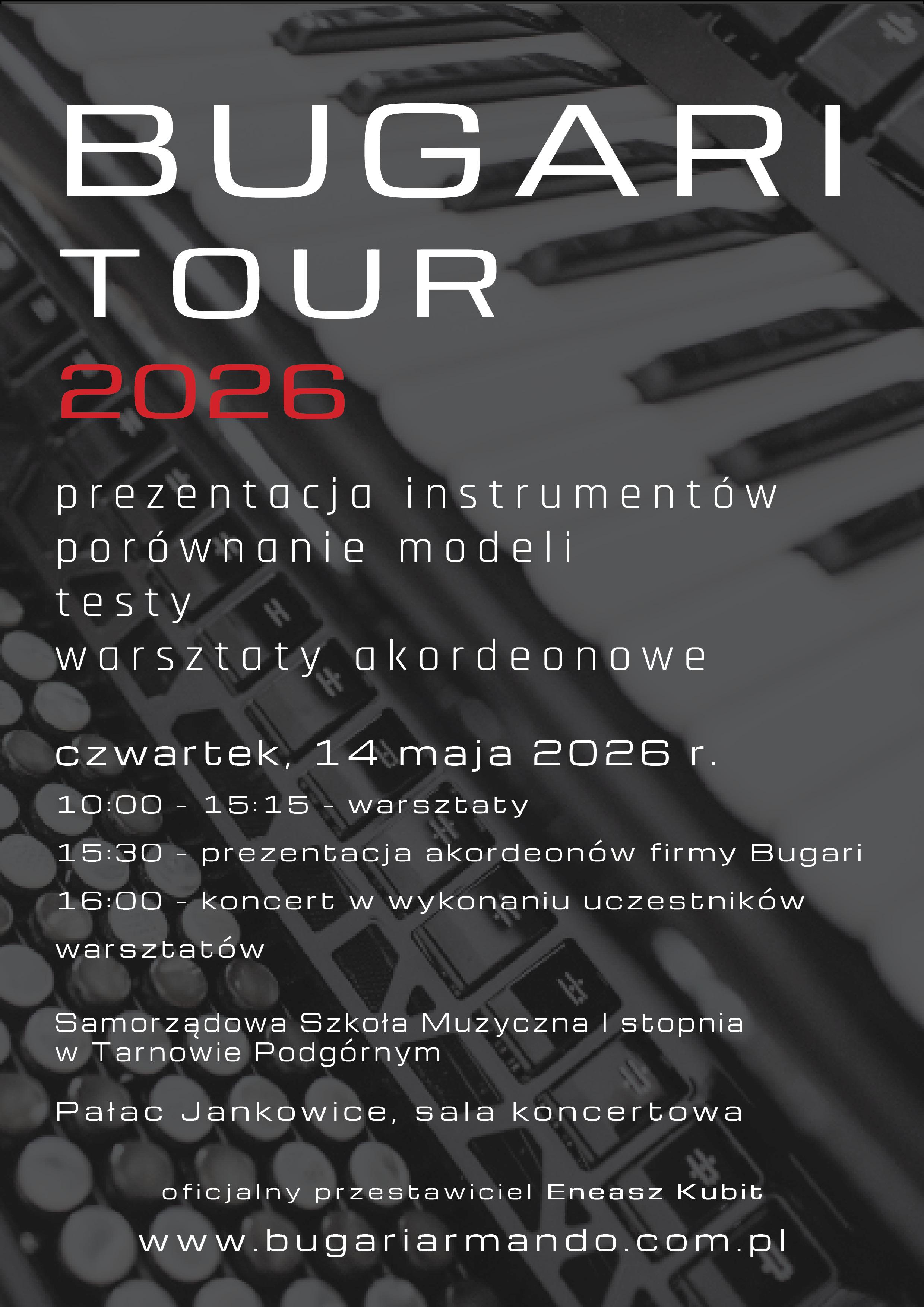 BUGARI TOUR 2026 - warsztaty akordeonowe i koncert